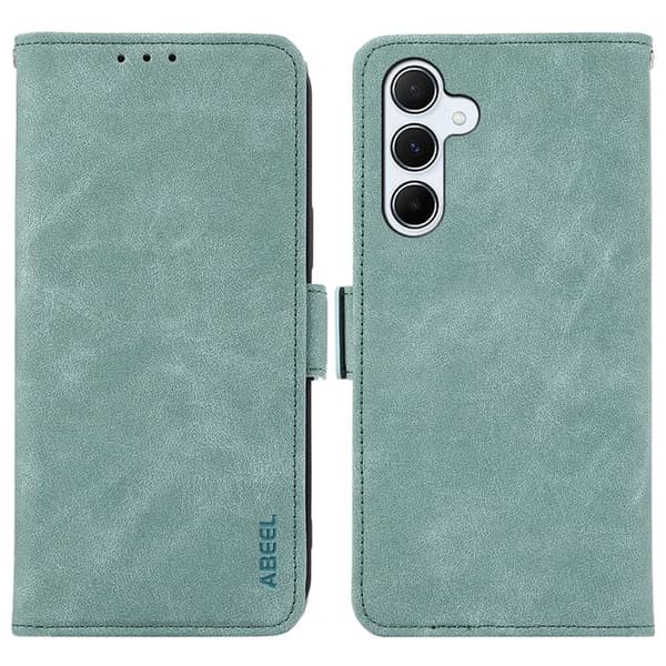 ABEEL Samsung Galaxy S25+/S24+ Plånboksfodral Konstläder Blå