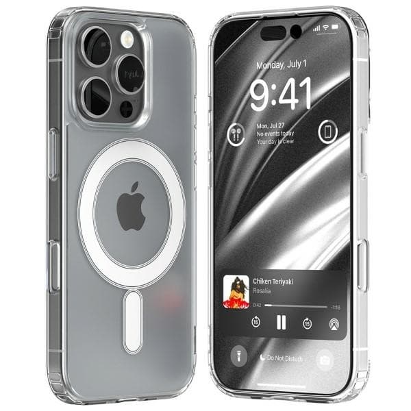 Mercury telefontaske til iPhone 16 Pro Max MagSafe Jelhard Transparent