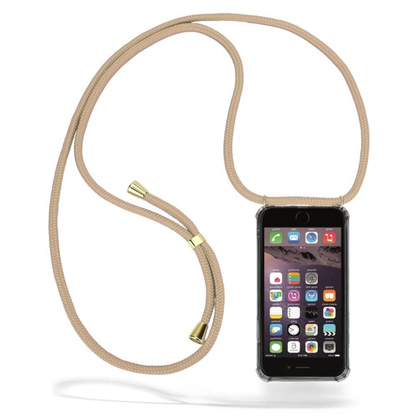 Boom iPhone 6/6S skal med mobilhalsband- Beige Cord