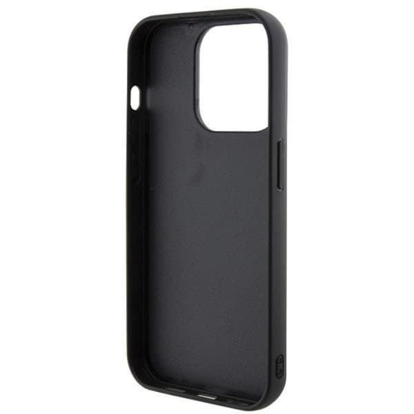 Guess iPhone 15 Pro -puhelinkuori Disco Metal Script - Musta Black