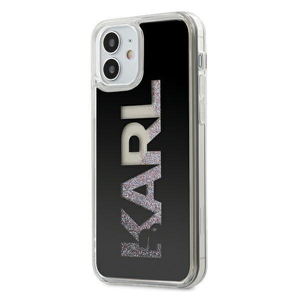 Karl Lagerfeld iPhone 12 Mini Cover Karl Logo Glitter - Sort Black
