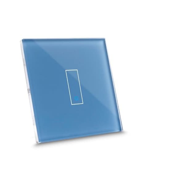 Iotty Smart Switch Frontpanel med enkelt knap - Cyan