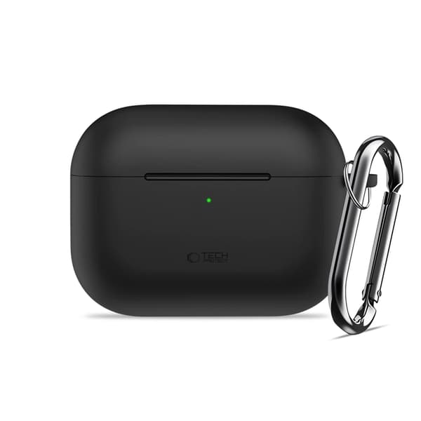 Tech-Protect Apple Airpods Pro 3 Etui Silikone Krog - Sort Svart