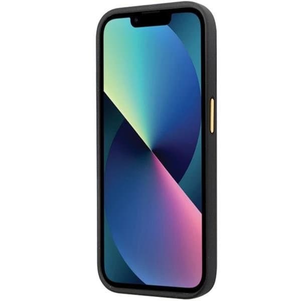 Guess iPhone 13 Pro/13 Mobilskal Silikon Logo Strass 4G - Musta Black