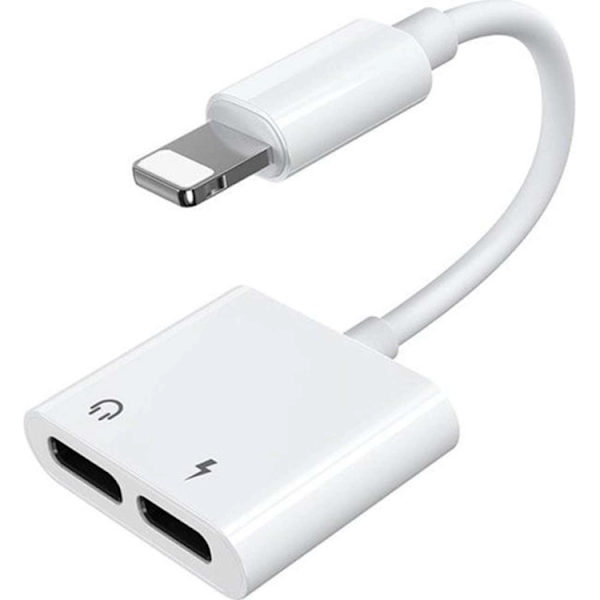 Joyroom Lightning - 2x Lightning headphone adapter Vit White