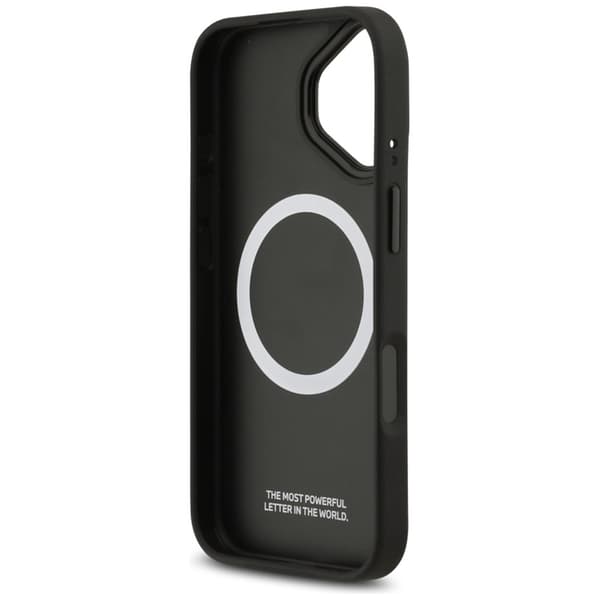 BMW telefontaske til iPhone 17 Magsafe perforeret stribe logo - rød Svart