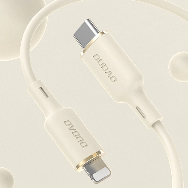 Dudao USB-C till Lightning kabel 2m - Beige Beige