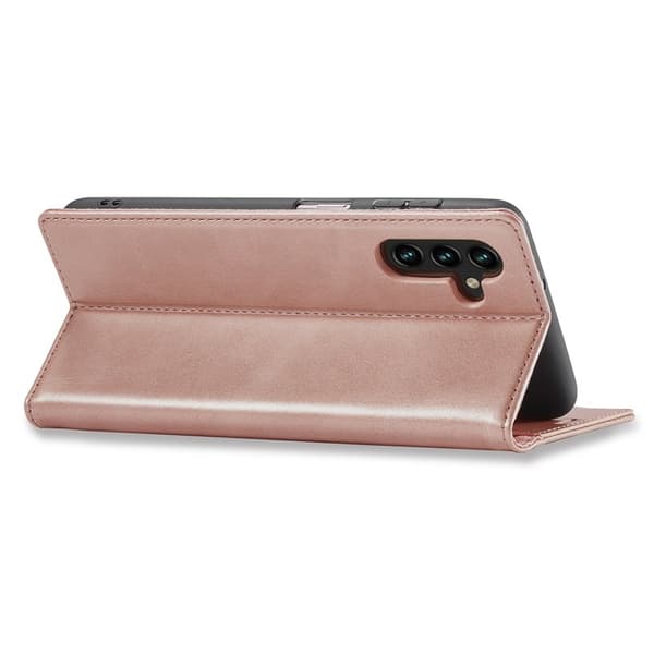 LC.IMEEKE Plånboksfodral för Samsung Galaxy S23 FE - Konstläder- Roséguld