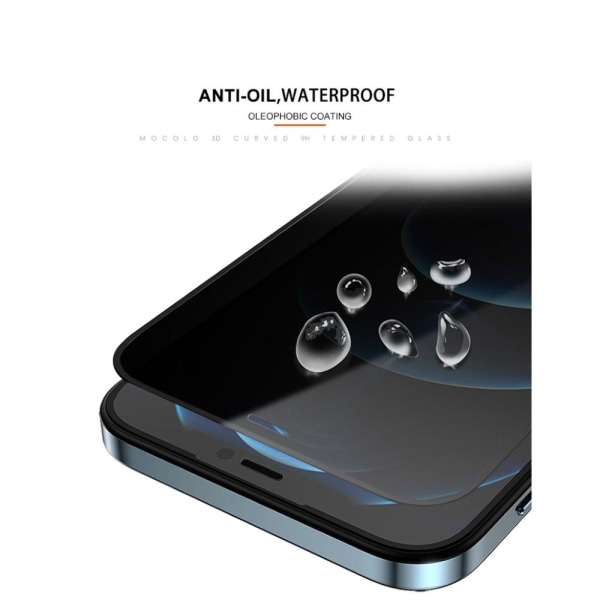 MOCOLO Privacy hærdet glas skærmbeskytter iPhone 13 & 13 Pro - Sort Black