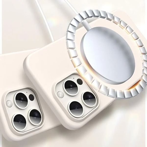 Mobilskal till iPhone 16 Pro Max MagSafe Ultra Thin Silikon Vit