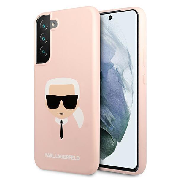 Karl Lagerfeld Silicone Karlin päänsuojus Galaxy S22 Plus - vaaleanpunainen Pink