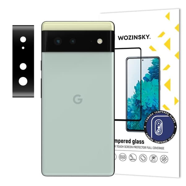 Wozinsky Google Pixel 6 Kameralinsskydd i Härdat Glas Full Glue Transparent