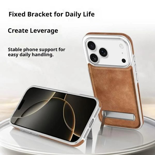 Mobilskal till iPhone 17 Pro Matte Electroplated - Brun Brun