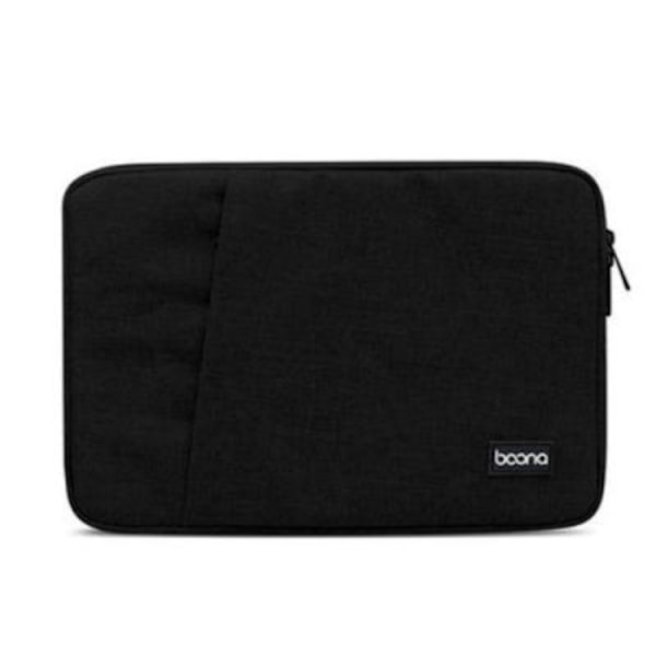 Baona Datorfodral 13" Med Ficka - Svart Svart