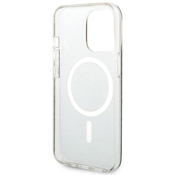 Guess iPhone 13 Pro Max Magsafe Skal Print + Trådlös Laddare - Brun