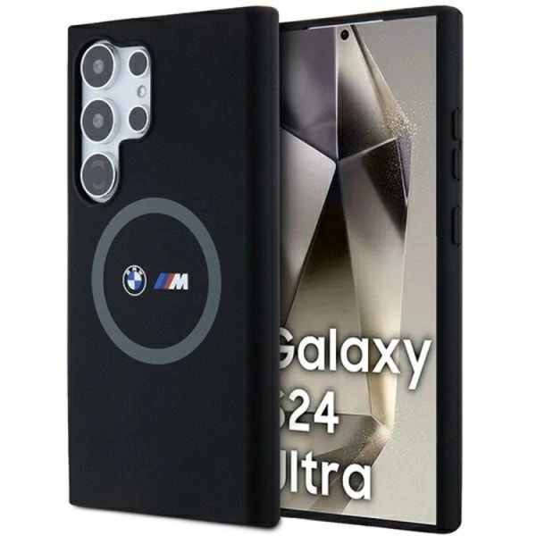 BMW Galaxy S24 Ultra Mobilskal Magsafe M Silikon Printed Ring -