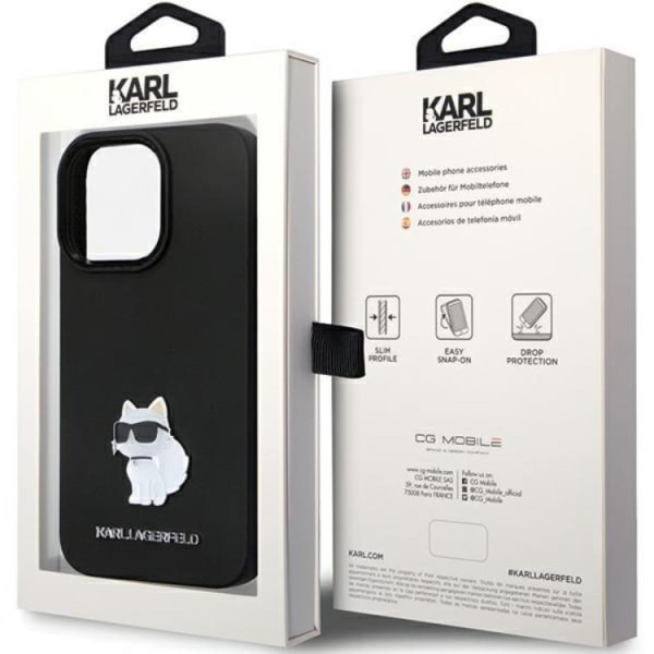 KARL LAGERFELD iPhone 14 Pro Max Mobilskal Silikon C Metal Pin