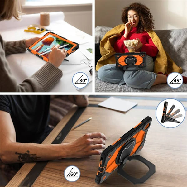 Lenovo Tab K9 Mobilskal Silikon Kickstand Orange
