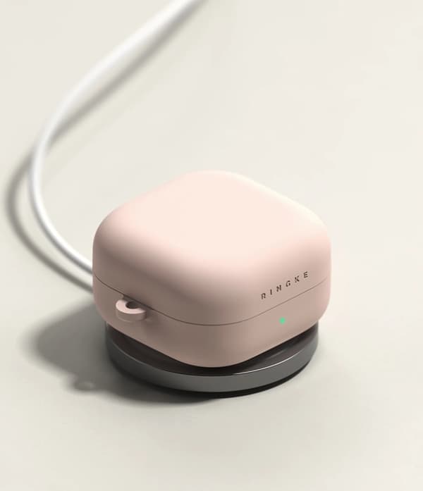 Ringke Skal För Galaxy Buds 4/4 Pro Silikon - Rosa Sand Rosa