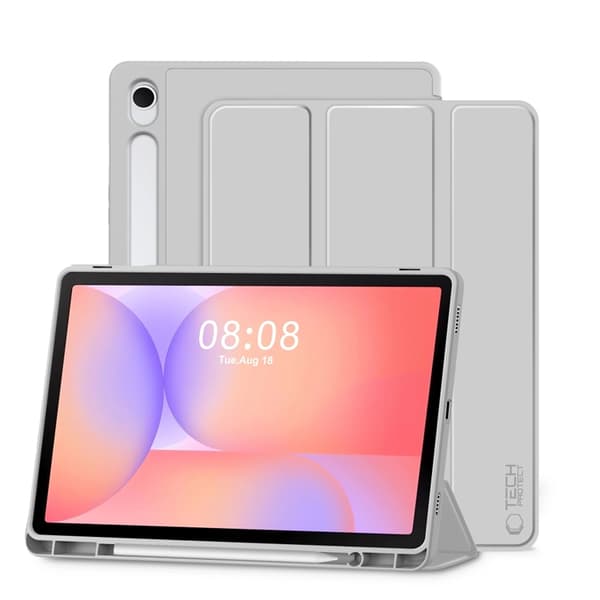 Tech-Protect Galaxy Tab S9 FE Taske med Penåbning - Grå Grå