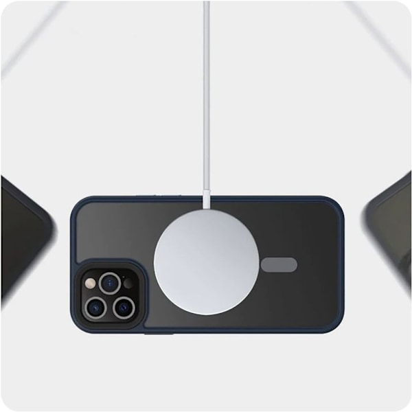 Tech-Protect Magmat Magsafe Mobilskal iPhone 13 - Matte Svart Svart