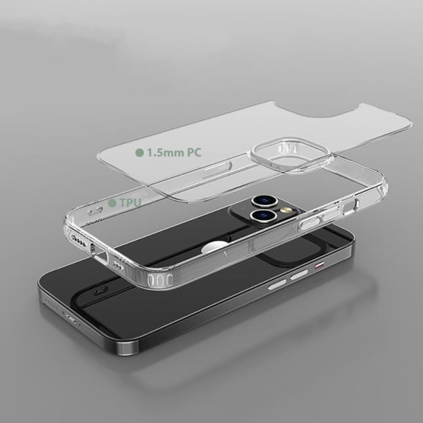 iPhone 12/12 Pro Cover Flexair Hybrid - Gennemsigtig