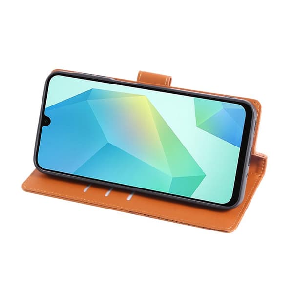 Plånboksfodral för Samsung Galaxy S26 Plus Konstläder 3 kortfack - Brun