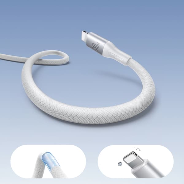 Joyroom USB-C till Lightning kabel 30W 2m Flash S-A28 - Vit Vit