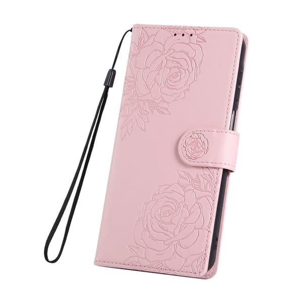 Plånboksfodral för Samsung Galaxy S26 Plus Konstläder 3 kortfack - Roséguld
