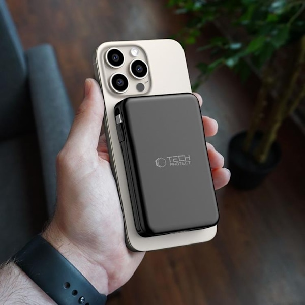 Tech-Protect Magsafe Powerbank 10000mAh PB31 LifeMag - Svart
