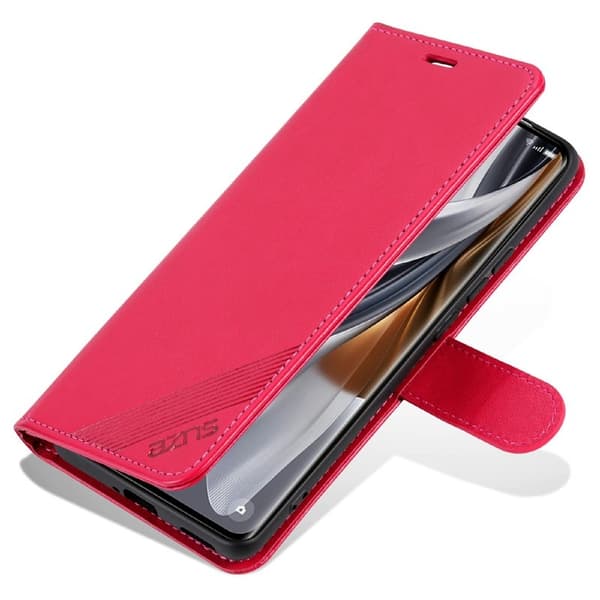 AZNS Samsung Galaxy A56 Plånboksfodral Anti-Scratch Konstläder - Röd