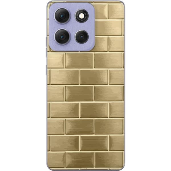 Telefontaske til Motorola Moto G86 med Golden Bricks
