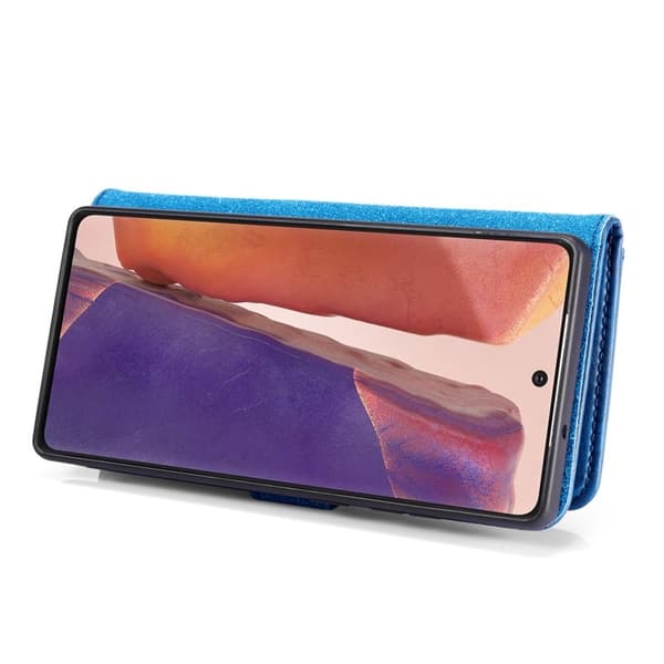 DG.MING Detachable 2-in-1 Back Cover + Äkta Läder Plånboksfodral Blå