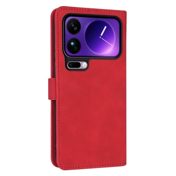 AZNS Xiaomi 17 Pro Plånboksfodral Konstläder - Röd