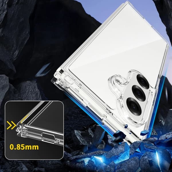 Tech-Protect Mobilskal till Galaxy Z Fold 7 Flexair Hybrid - Clear Transparent