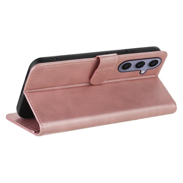 AZNS Samsung Galaxy S25 Plånboksfodral Konstläder - Roséguld