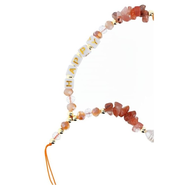 Happy Halsbandsrem för mobiler längd 44 cm - Orange