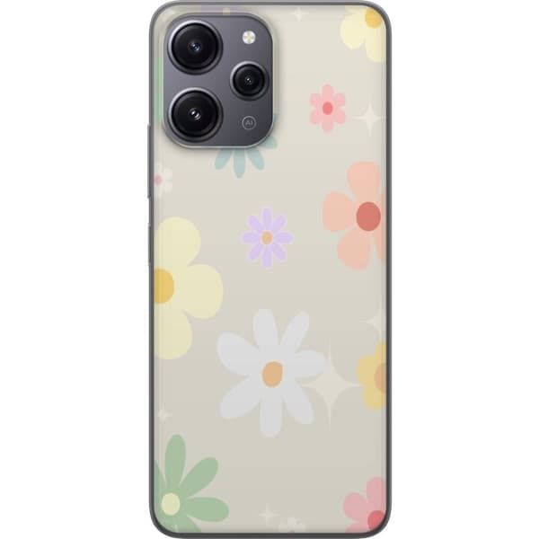 Mobilskal till Xiaomi Redmi 12 med fejdande blommor
