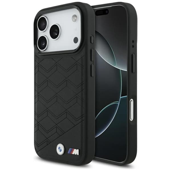 BMW telefontaske til iPhone 17 Pro MagSafe M Shape Logo - Sort Svart