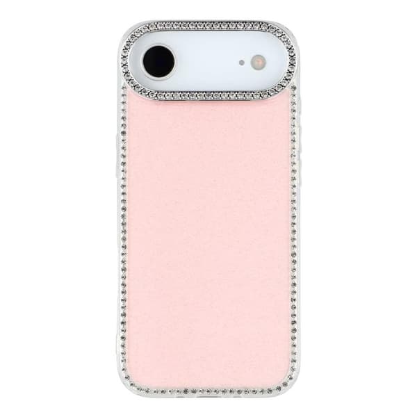 Mobilskal till iPhone Air Rhinestone Edge - Glitter Ljusrosa Rosa