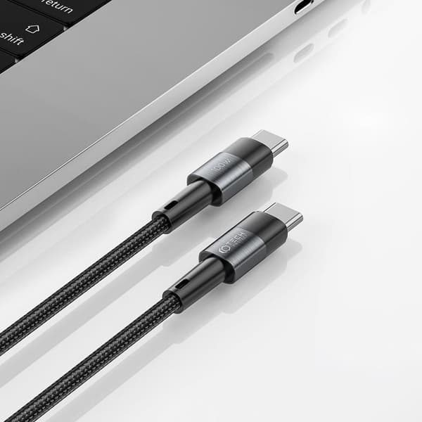 Tech-Protect USB-C til USB-C Kabel (25cm) Ultraboost - Sort Svart