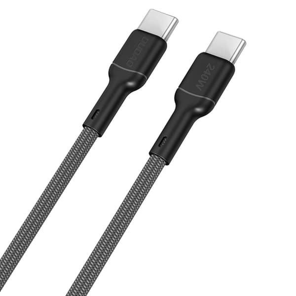 Dudao USB-C till USB-C kabel 240W 2m L9C Max - Svart Svart