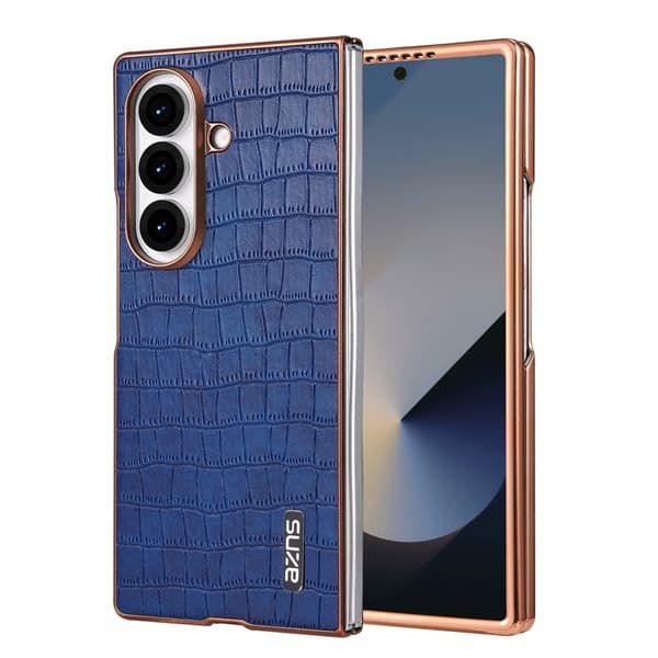 AZNS Samsung Galaxy Z Fold7 Plånboksfodral Konstläder - Blå Blå