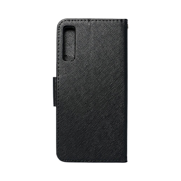 Galaxy A7 (2018) Punge Etui Fancy Eco Læder - Sort Black