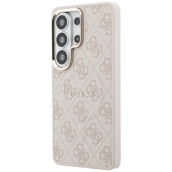 Guess Mobilskal För Galaxy S26 Ultra MagSafe 4G Embossed Ring - Rosa Rosa