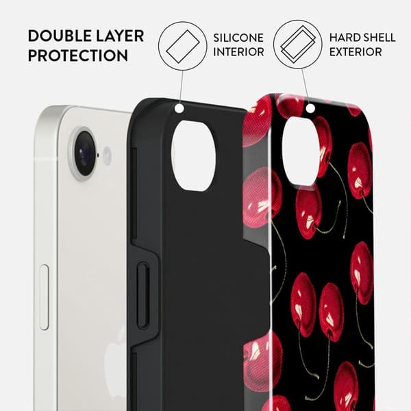 Burga Cherrybomb - Apple iPhone 17e/16e Tough Skyddsskal
