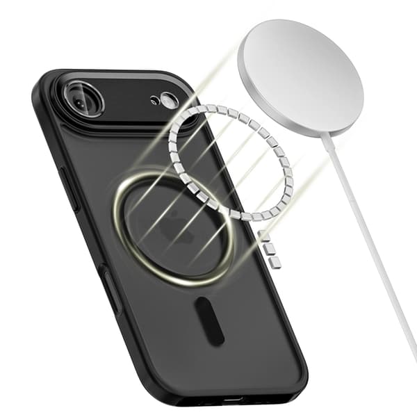 Tech-Protect iPhone Air Magsafe telefontaske med kameradæksel - sort Svart