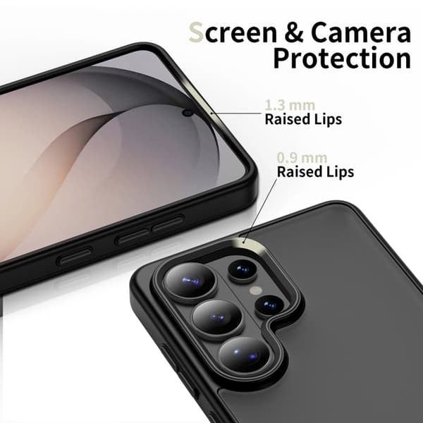 Tech-Protect Mobilskal För Galaxy S26 Ultra Magmat - Matt Svart Svart