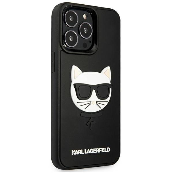 Karl Lagerfeld 3D Rubber Choupette Skal iPhone 13 Pro Max - Svar Svart