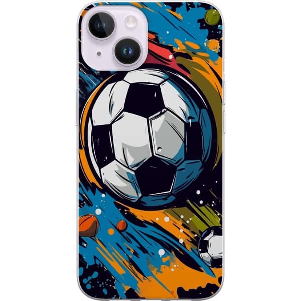 Mobilskal till Apple iPhone 15 med Fotbollar